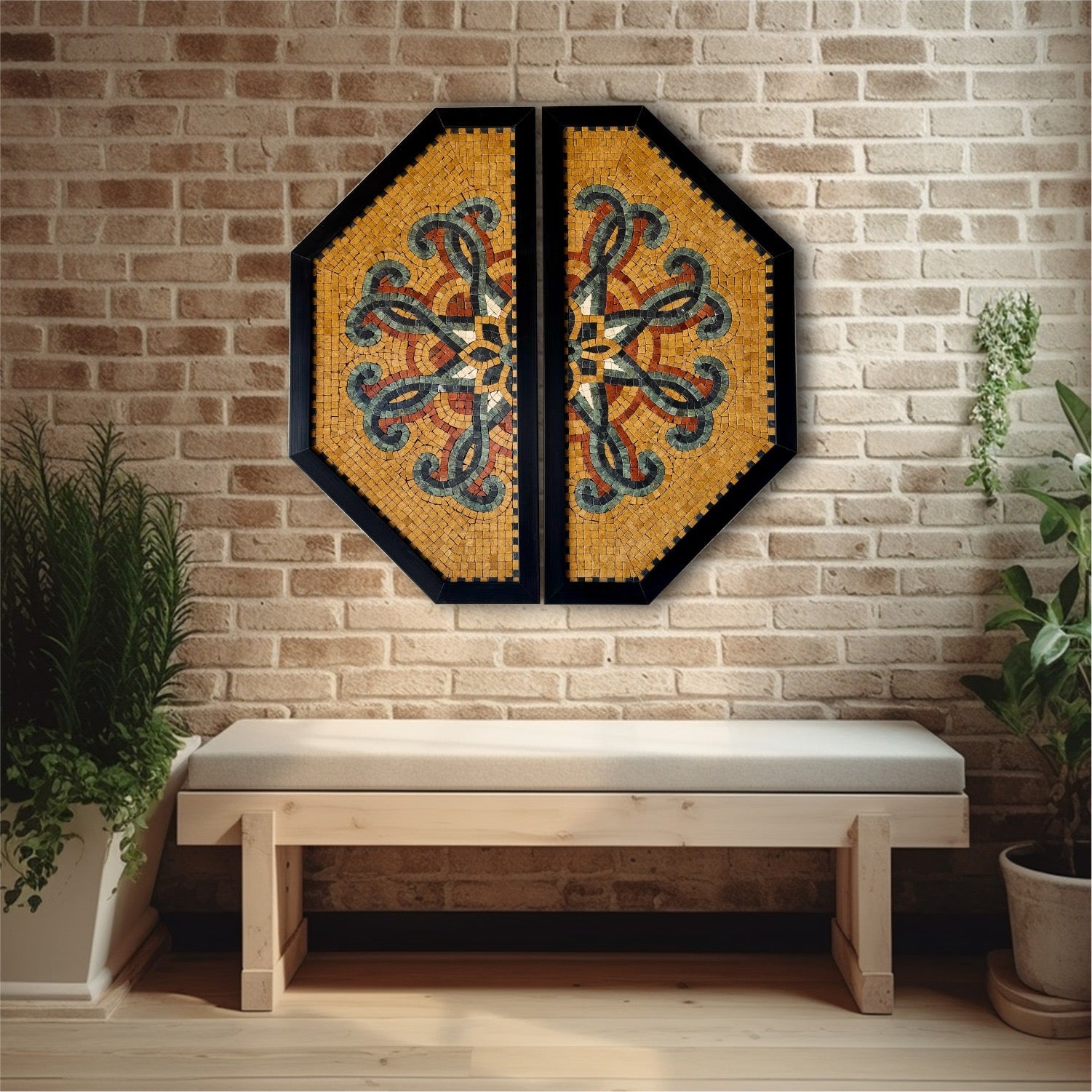 Arabesque Harmony Duo – Premium Wall Decor for Modern Homes